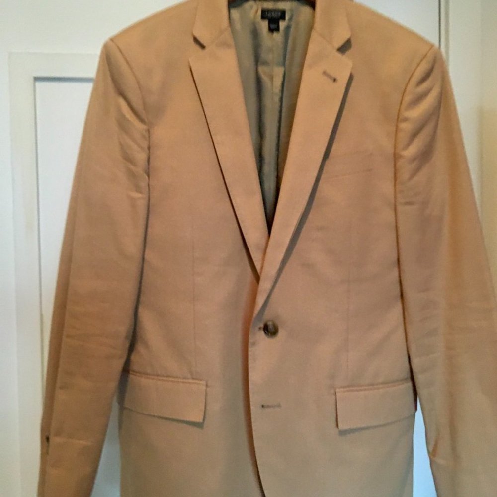 J.Crew Ludlow Blazer in Tan Cotton Chino
